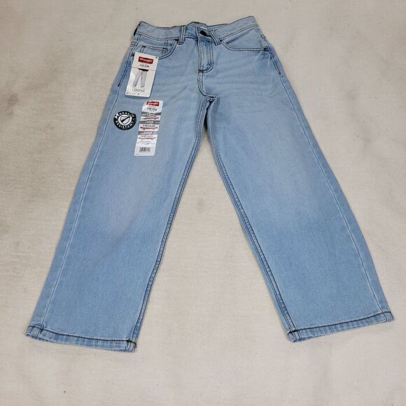 Wrangler Jeans Boys Loose Blue Sz 8 Regular Denim Pants Kids Skater Lot of 2 Kid - Picture 13 of 16